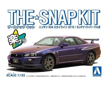 Techzone Geelong 1/32 NISSAN R34 SKYLINE GT-R MIDNIGHT PURPLE III